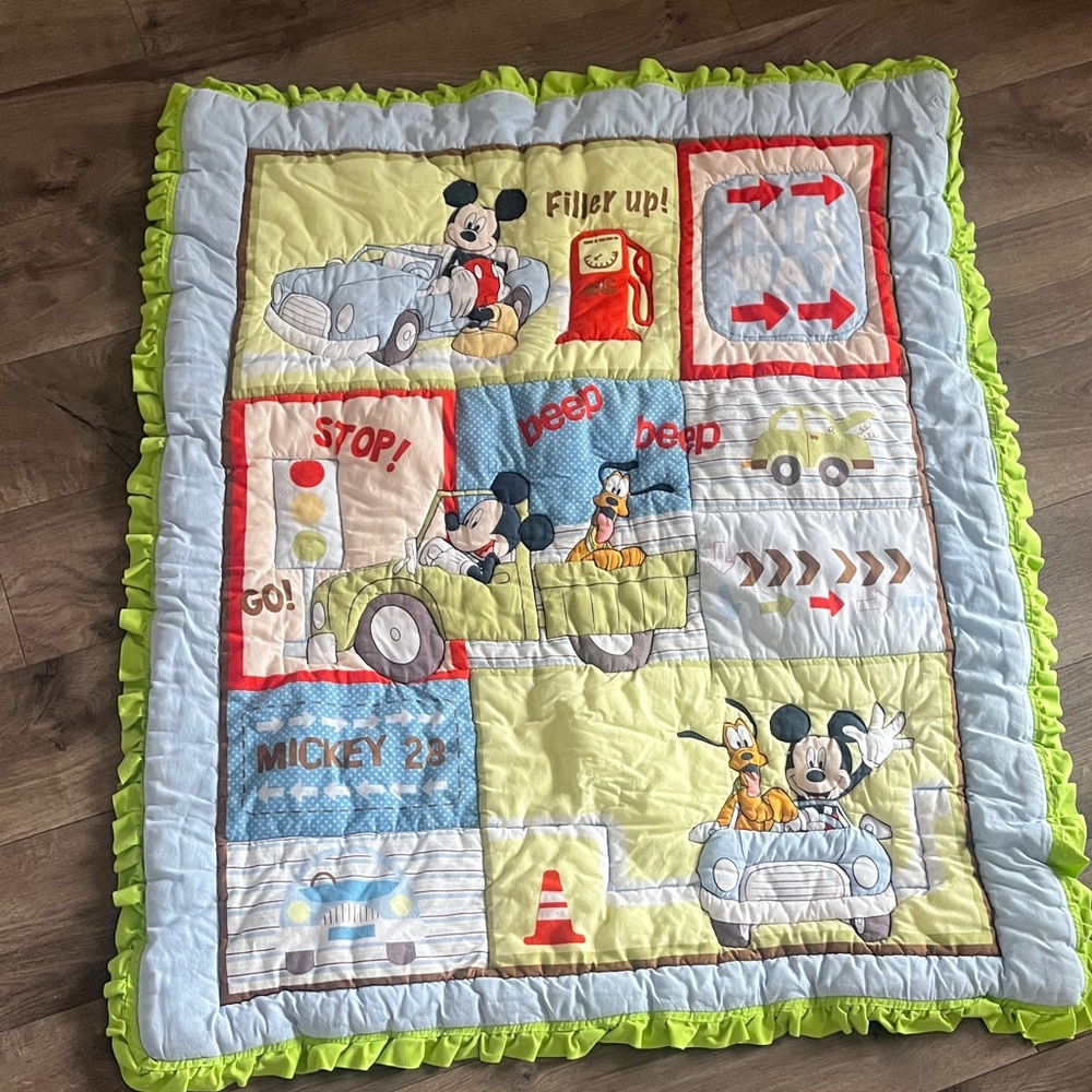 Handmade Mickey Mouse Baby Blanket